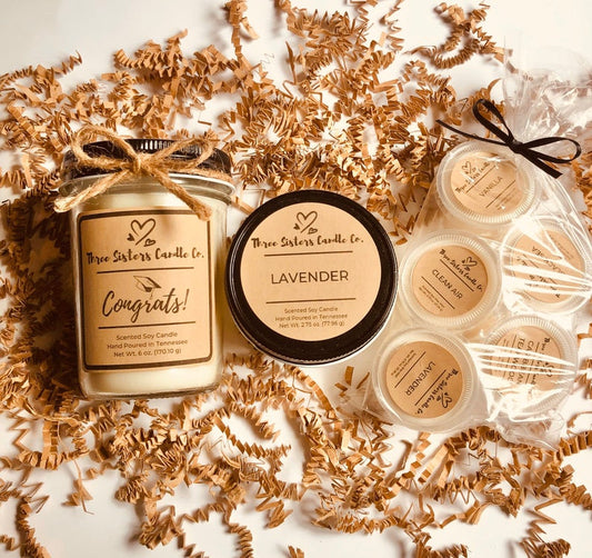 Graduation Soy Candle - Graduation Gift - Candle Gift Set - College Gift - Gift for Grad