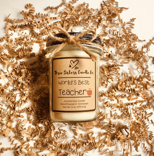Teacher Candle Gift - Teacher Appreciation Gift - Candle Gift - Gift for Teacher - Gift from Student - Teacher Gift Idea - Gift for Her