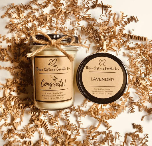 Graduation Soy Candle - Graduation Gift - Candle Gift Set - College Gift - Gift for Grad