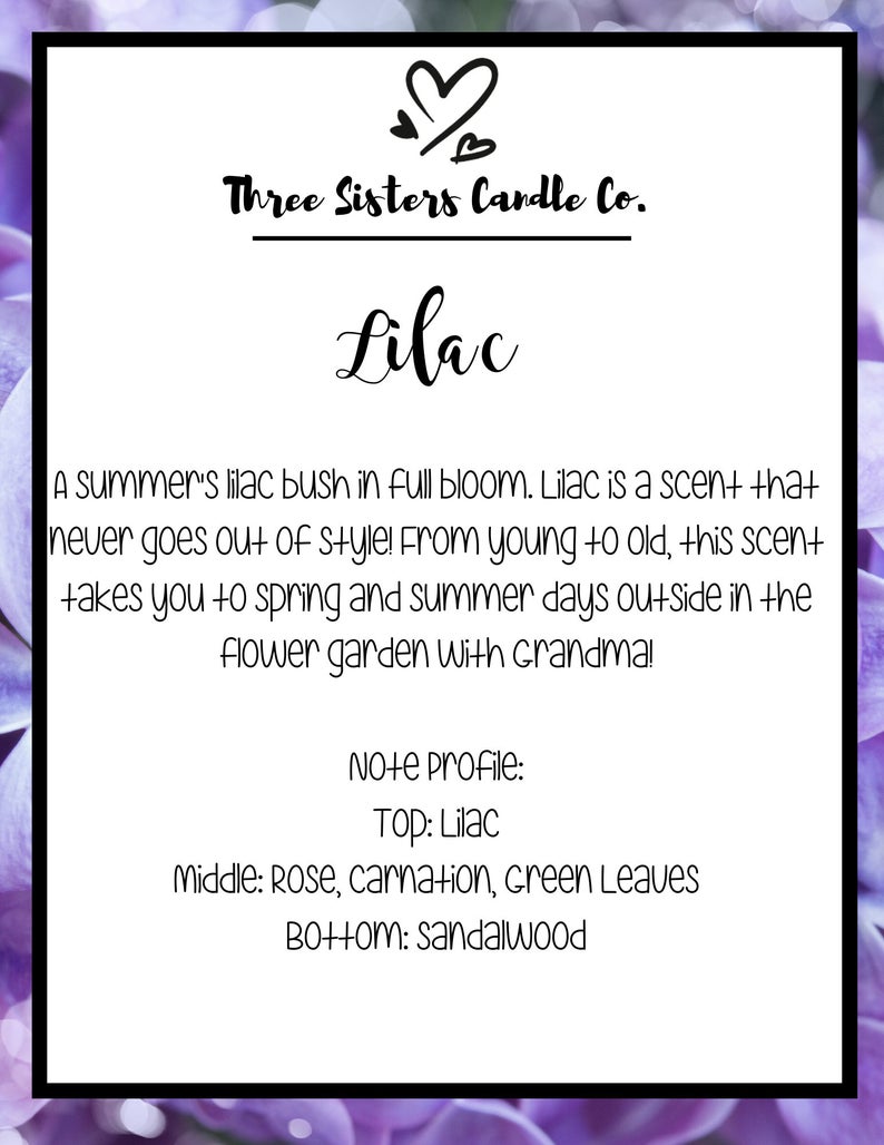 Lilac Soy Candle Gift - Candle Gift - Farmhouse Decor - Gift Idea for Her - Scented Candle