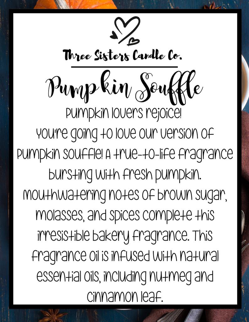 Pumpkin Souffle Soy Candle - Candle Gift - Scented Candle - Farmhouse Decor