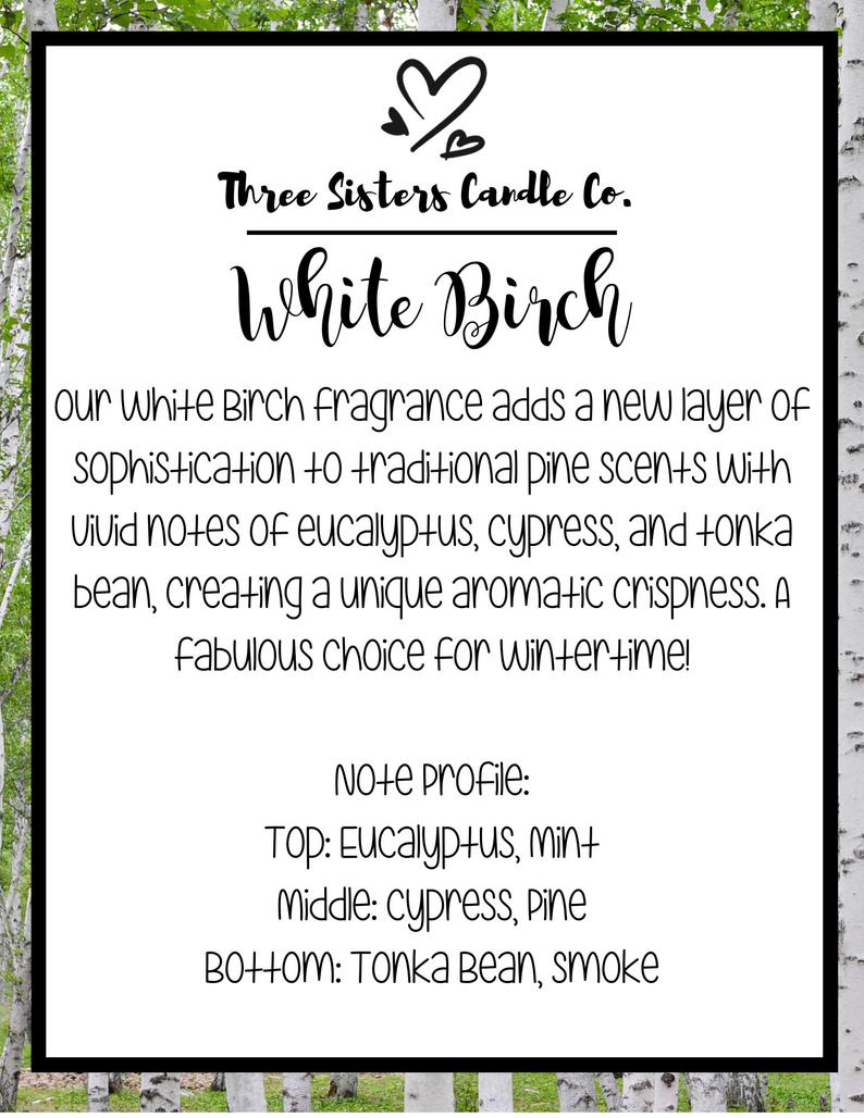 White Birch Soy Candle -   Candle Gift - Scented Candle - Farmhouse Decor