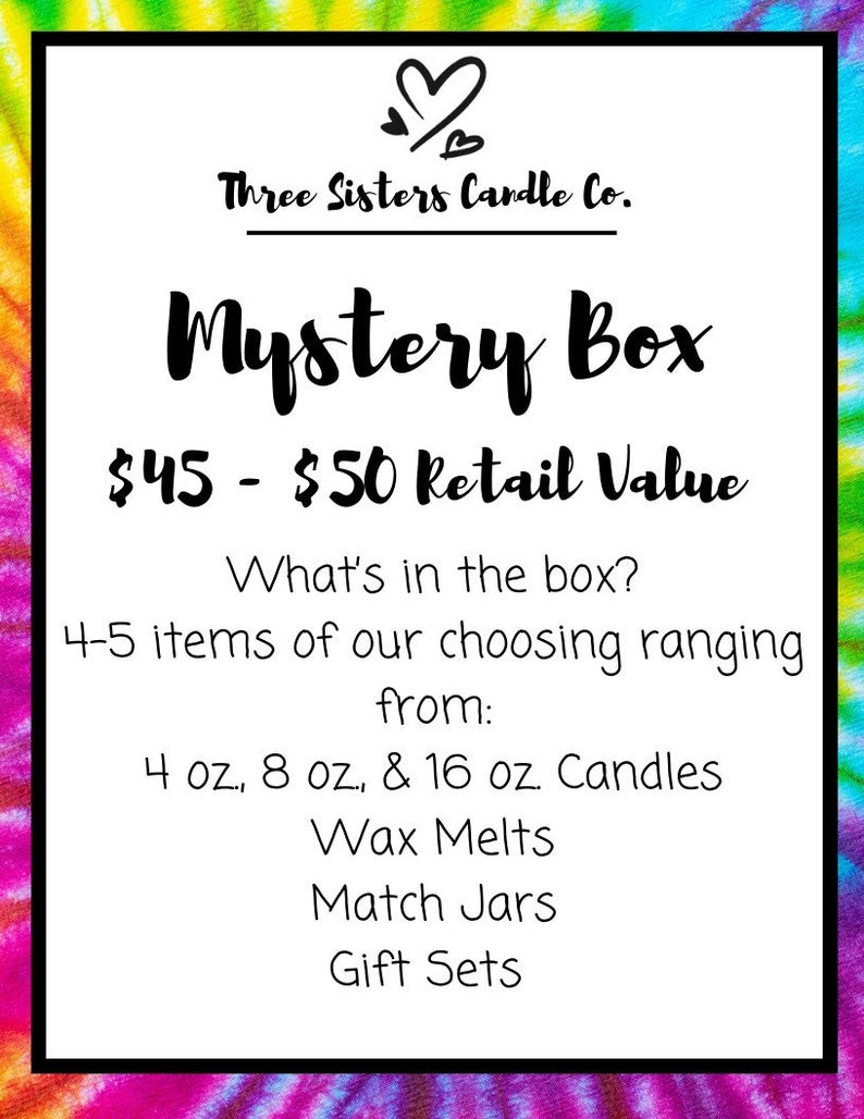 Mystery Candle Gift Box- Candle Gift - Gift for her - Self Care - Gift from Daughter - Gift for Wife